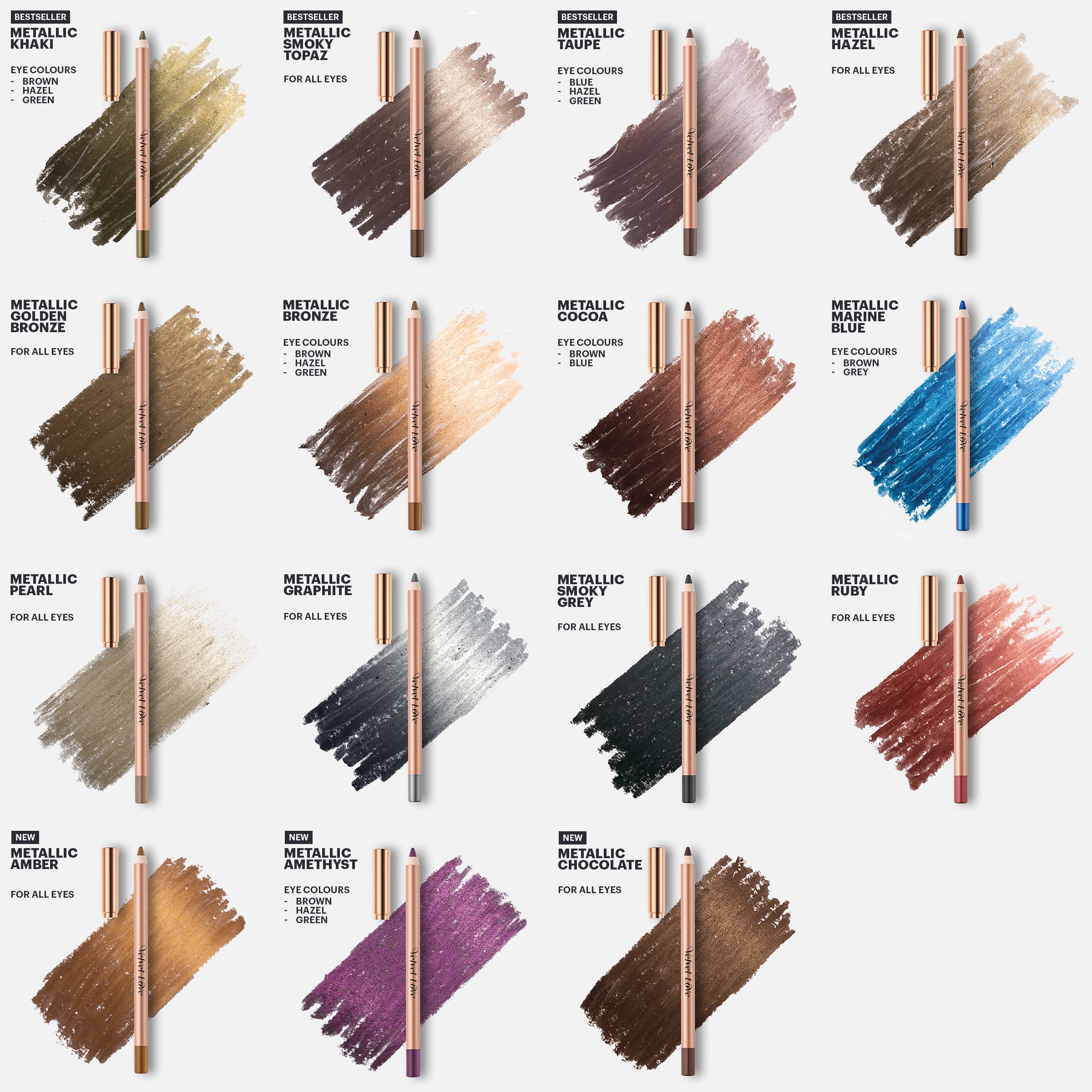 Velvet Love Eyeliner Pencil (Metallic Smoky Topaz)