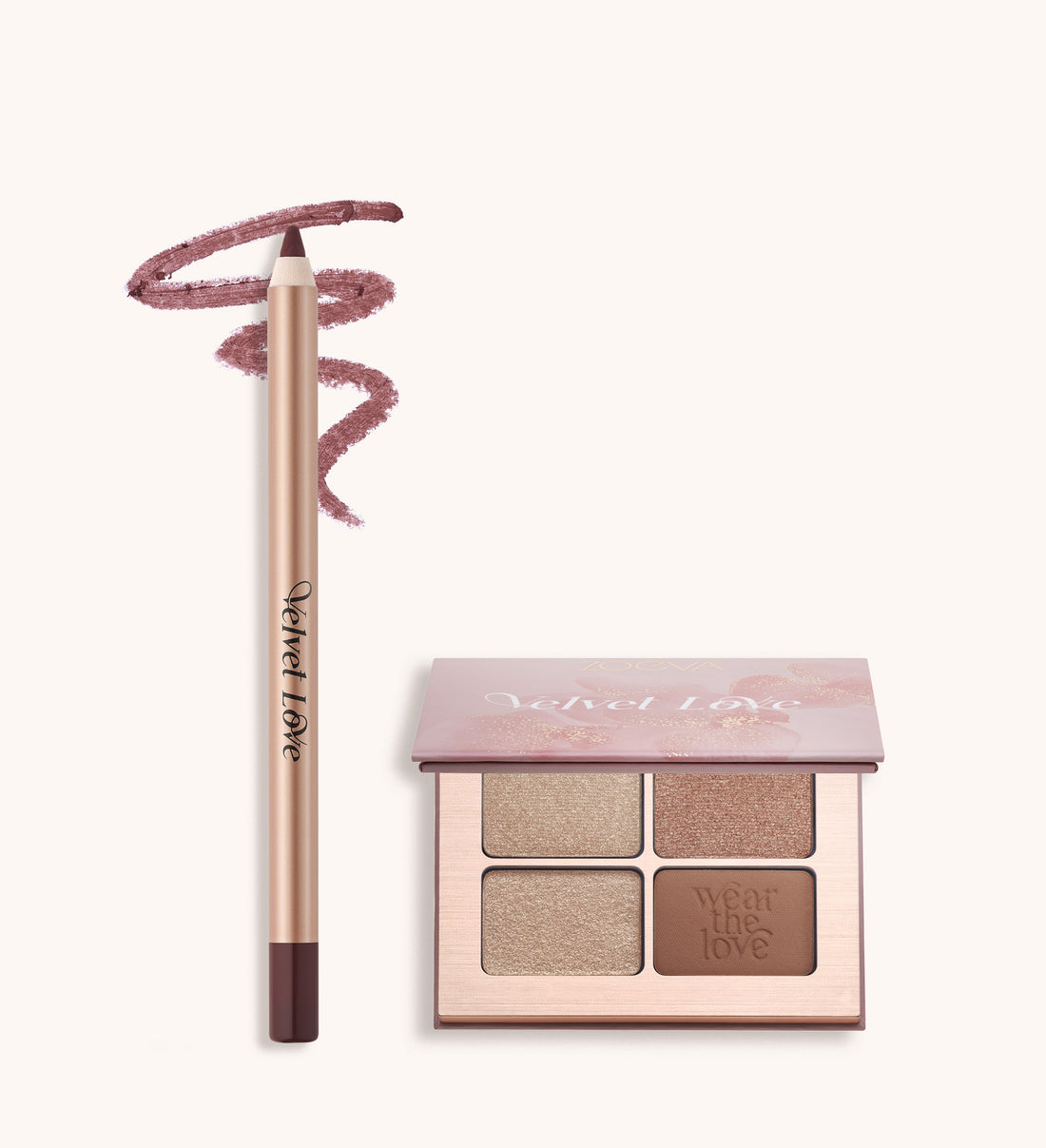 zoeva velvet love eyeliner pencil metallic bordeaux perfect pair
