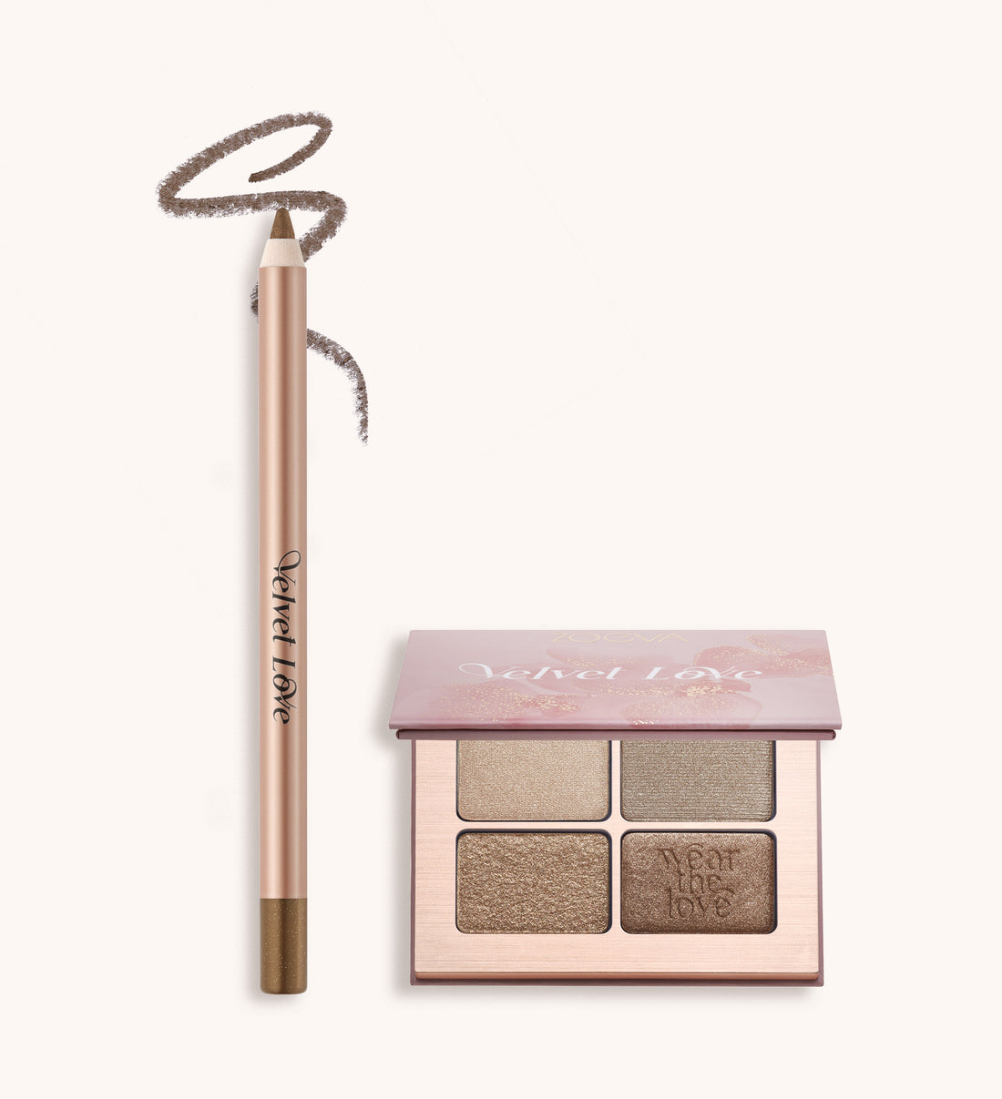zoeva velvet love eyeliner pencil metallic bronze perfect pair