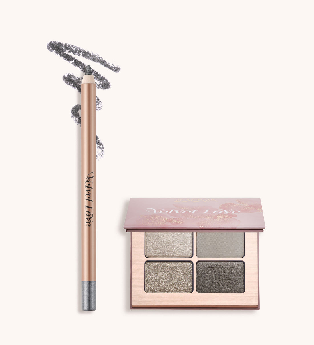 zoeva velvet love eyeliner pencil metallic graphite perfect pair