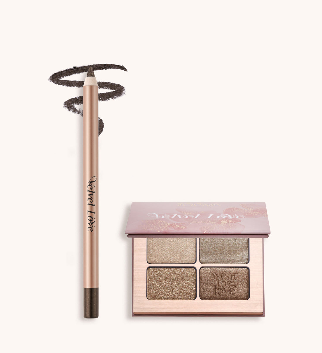 zoeva velvet love eyeliner pencil metallic hazel perfect pair