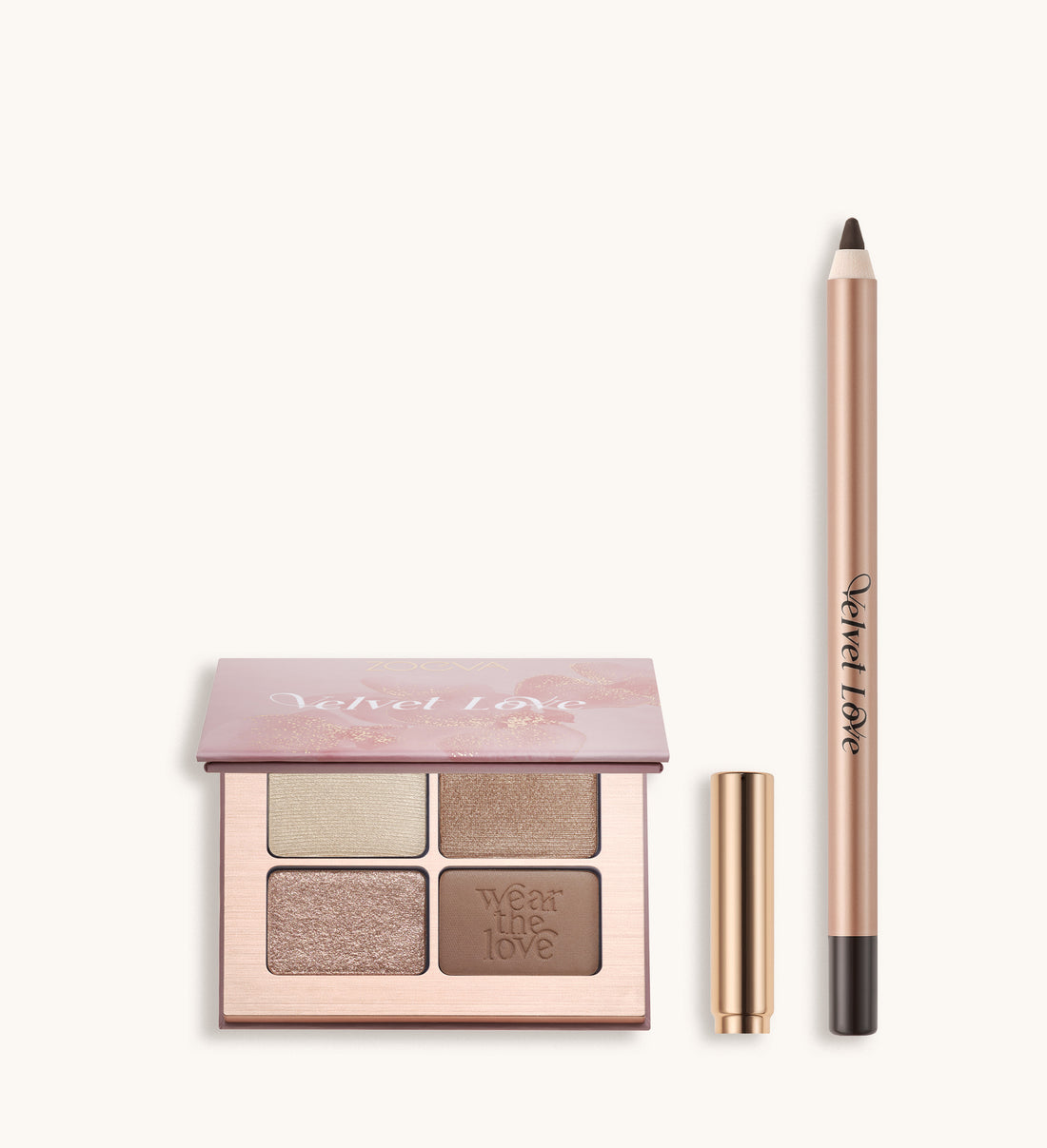 zoeva velvet love eyeshadow quad beautiful bright eyes perfect pair