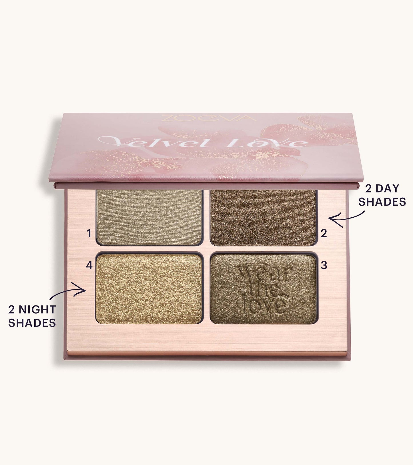 Velvet Love Eyeshadow Quad Palette (Emerald Green Eyes) Expanded Image 4