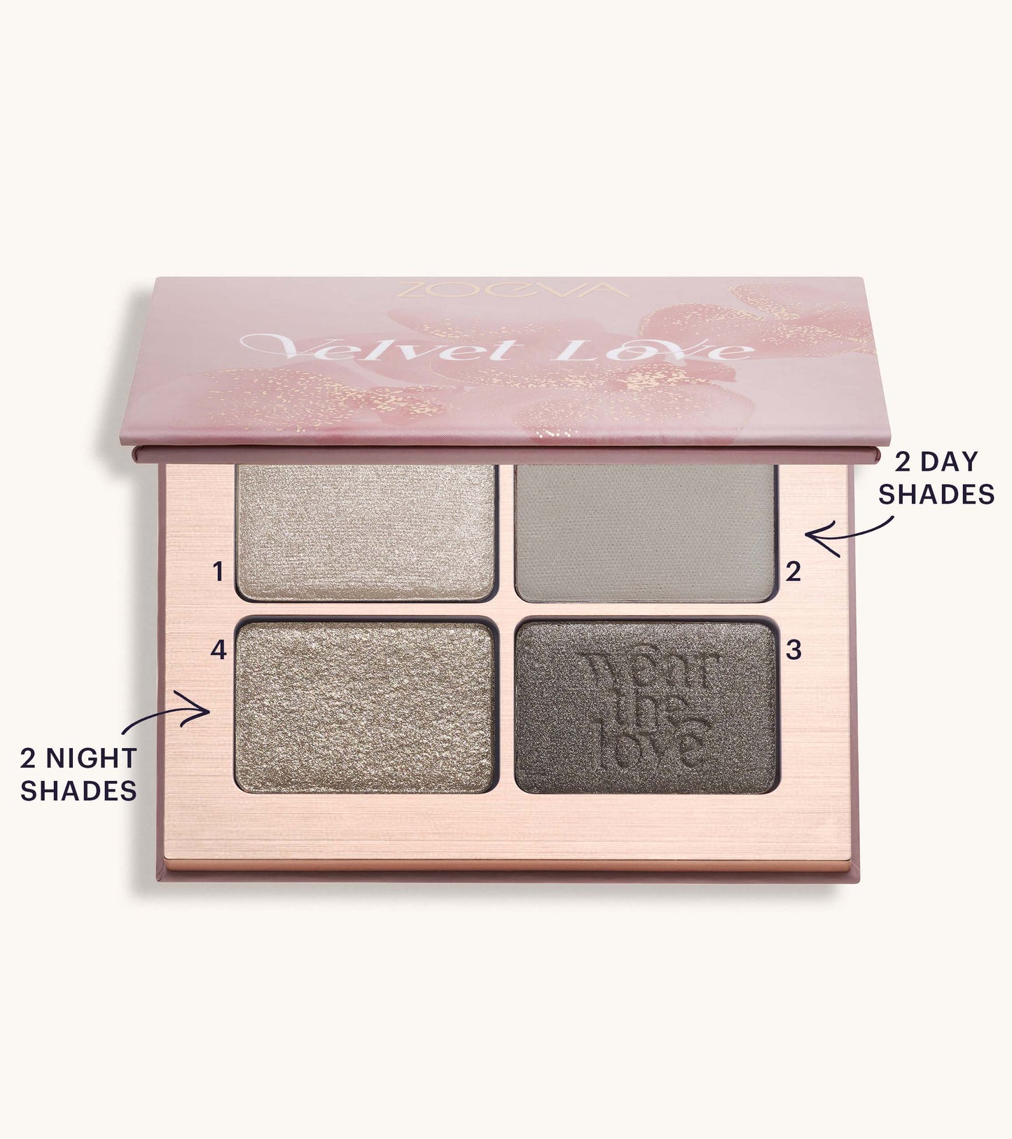 Velvet Love Eyeshadow Quad Palette (Smoky Sultry Eyes) Expanded Image 4