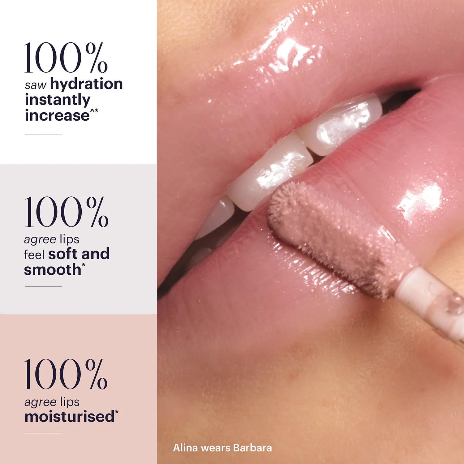 Pout Glaze High-Shine Hyaluronic Lip Gloss (Crystal) Main Image featured