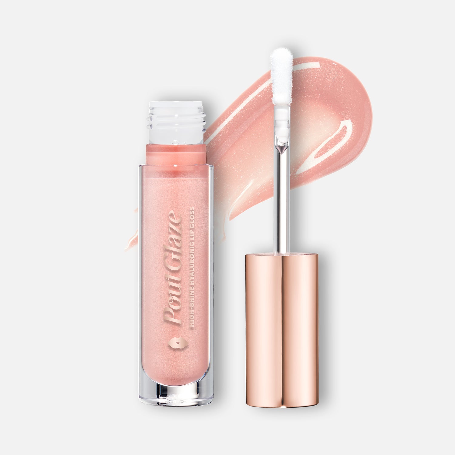 Pout Glaze High-Shine Hyaluronic Lip Gloss (Gailey) Main Image featured