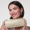The Double Zip Pouch (Golden Champagne)