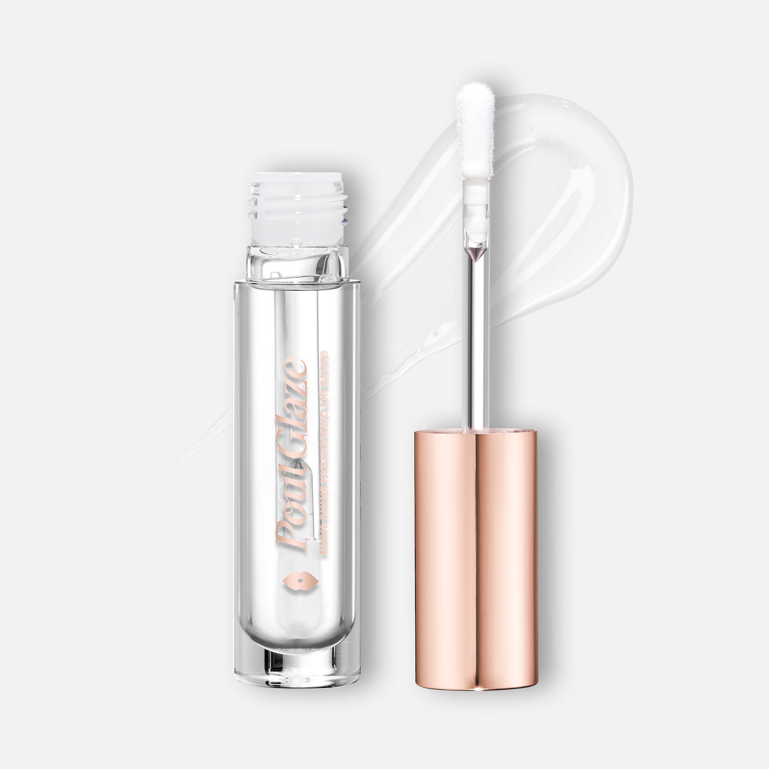 Pout Glaze High-Shine Hyaluronic Lip Gloss (Crystal) Main Image featured