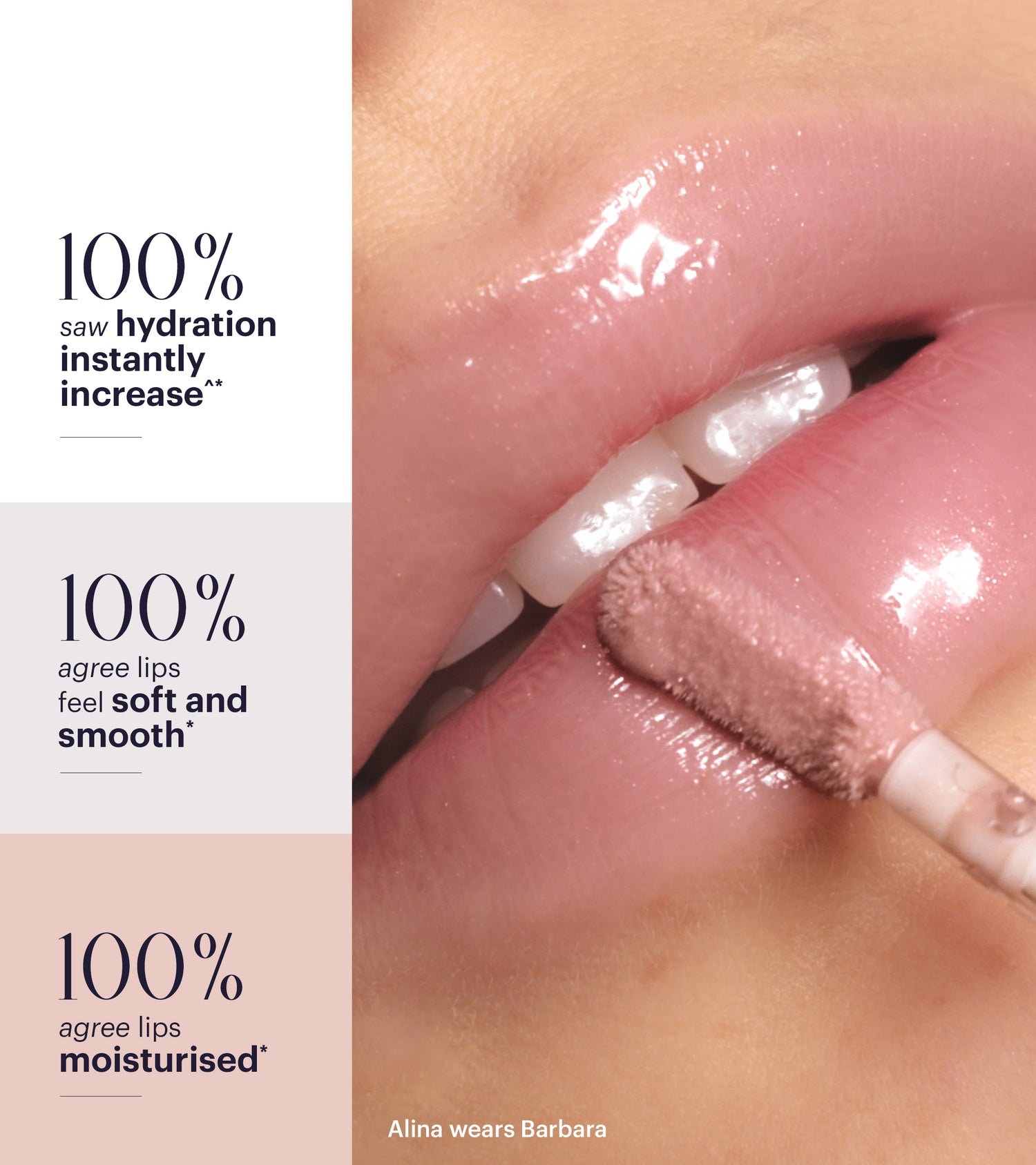 Pout Glaze High-Shine Hyaluronic Lip Gloss (Barbara) Main Image featured